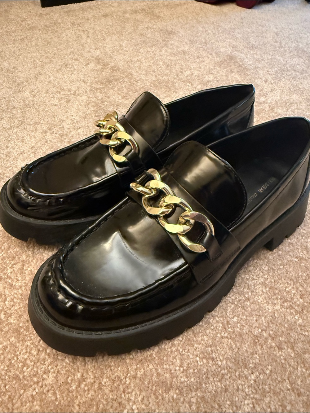 Black loafers